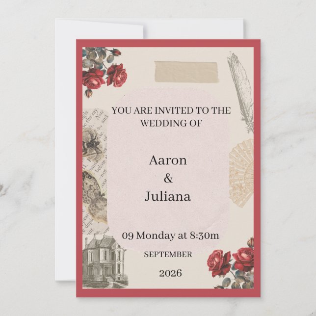 invitación de boda (Anverso)