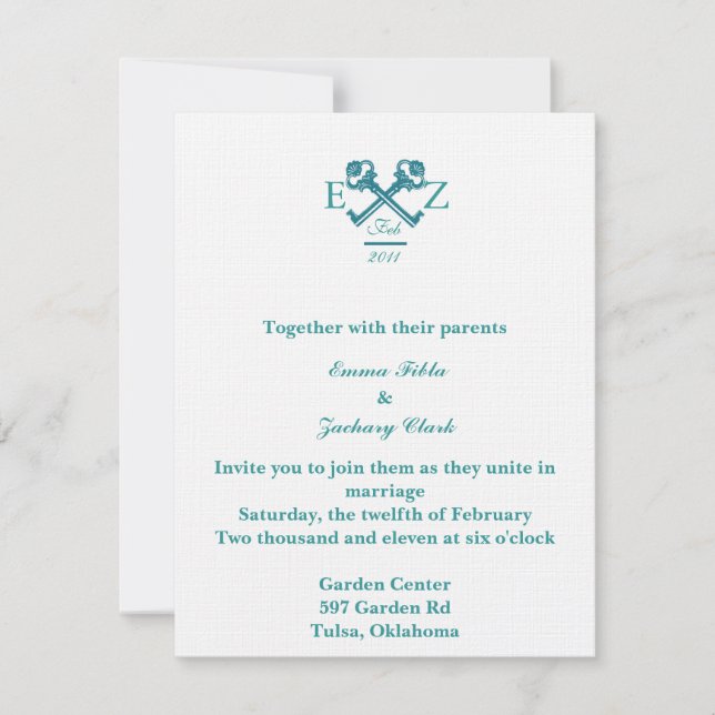  Invitación de boda (Anverso)