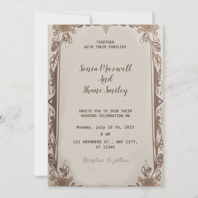 invitación de boda (Anverso)