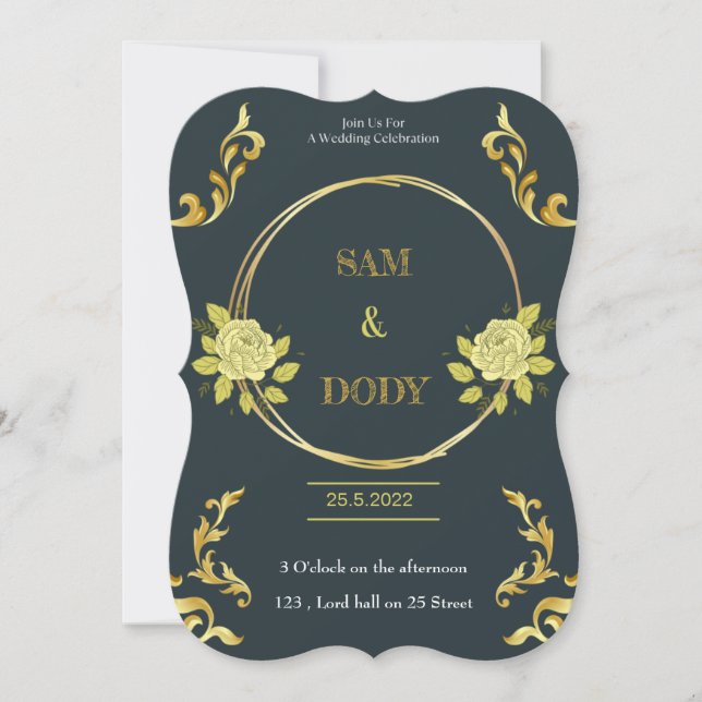 Invitación de boda (Anverso)