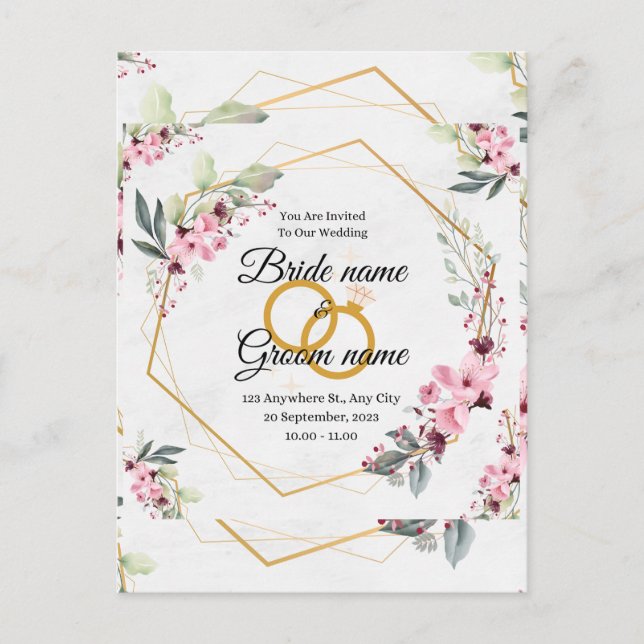 invitación de boda (Anverso)