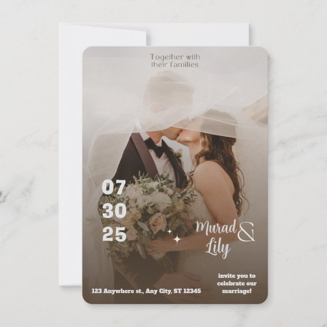 invitación de boda (Anverso)