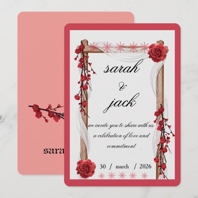Invitación de Boda (Anverso / Reverso)