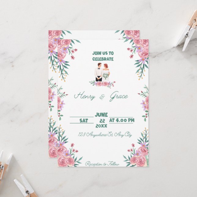 Invitación de Boda (Anverso/Reverso In Situ)