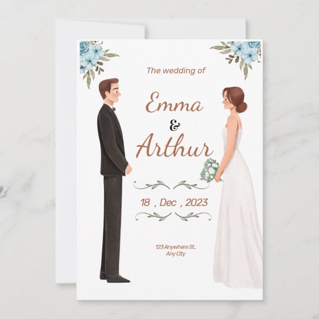 invitación de boda (Anverso)