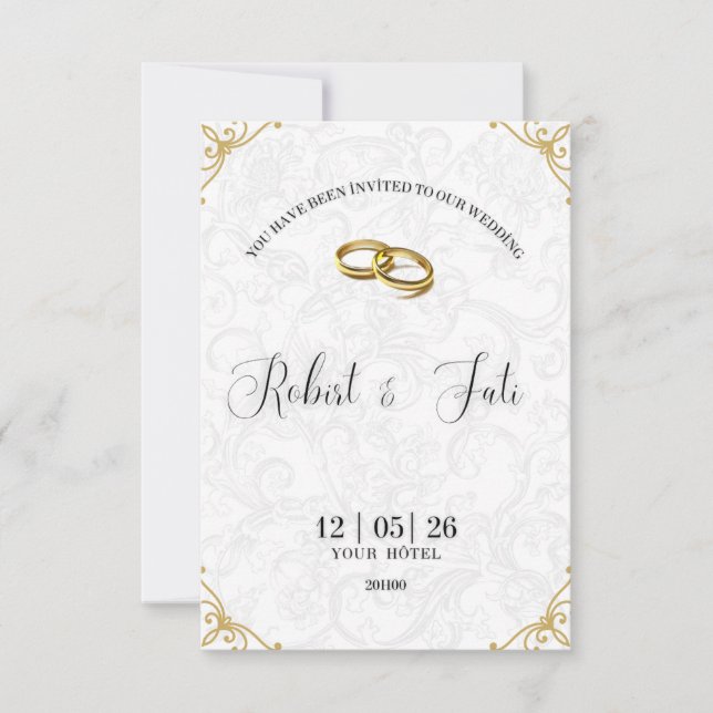 Invitación de boda (Anverso)