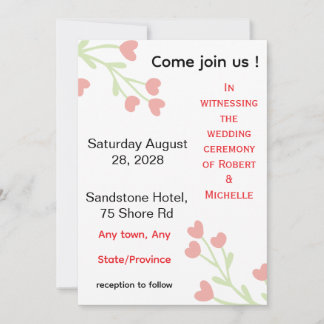 Invitación de Boda