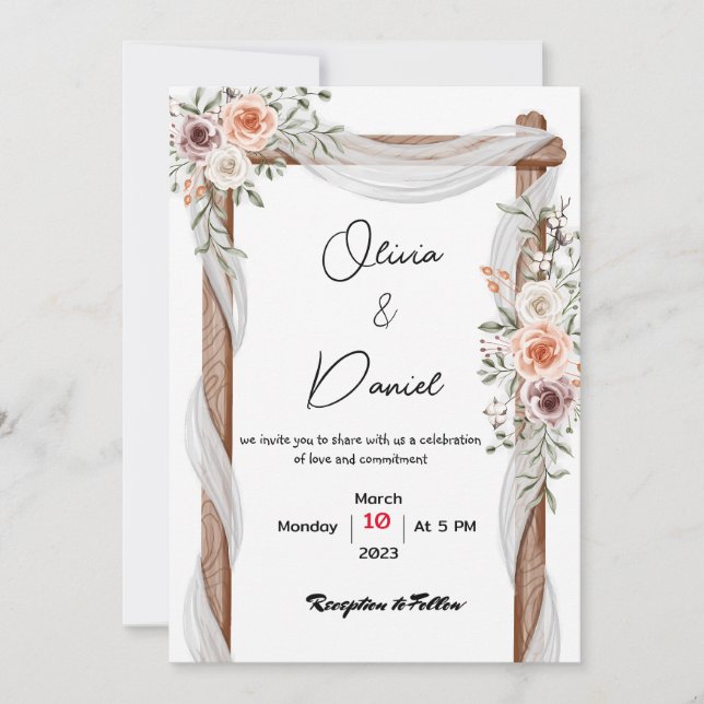 invitación de boda (Anverso)