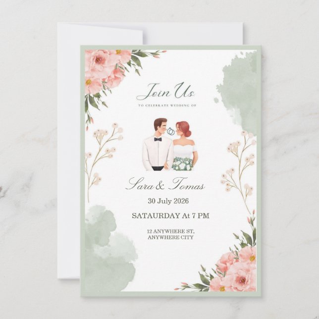 Invitación de boda (Anverso)