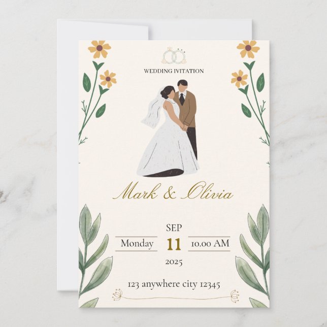invitación de boda (Anverso)