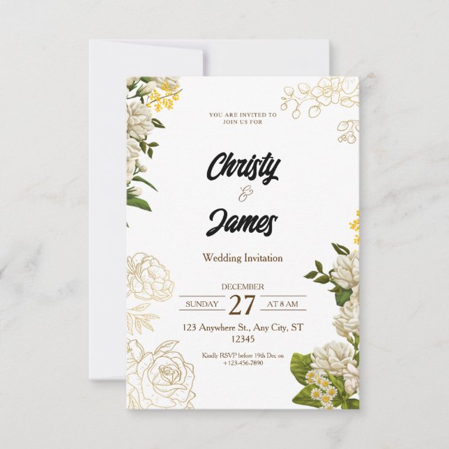 Invitación de Boda (Anverso)