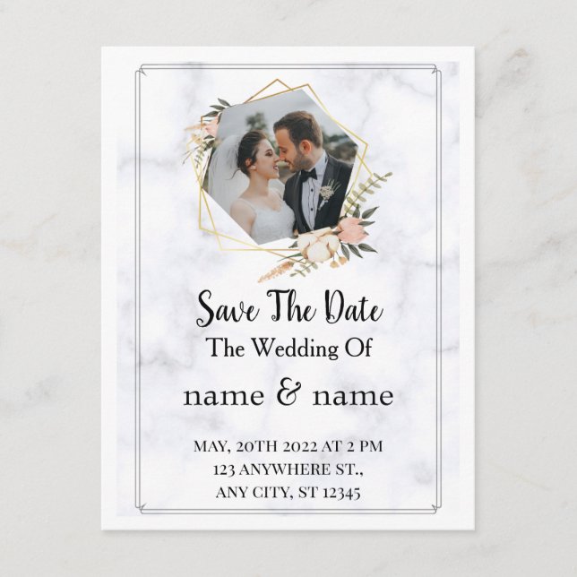 Invitación de boda (Anverso)