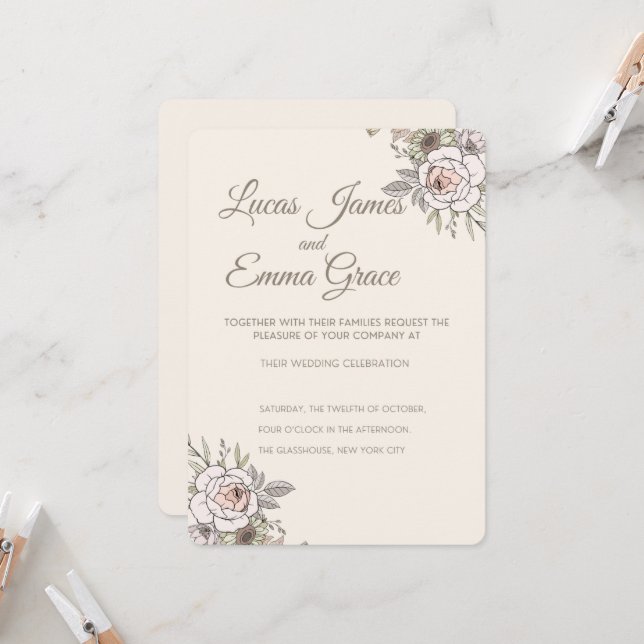 Invitación de Boda (Anverso/Reverso In Situ)