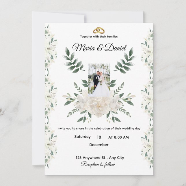 Invitación de Boda  (Anverso)