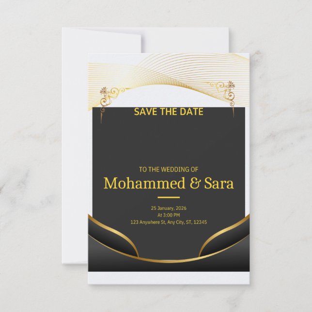 Invitación de Boda  (Anverso)
