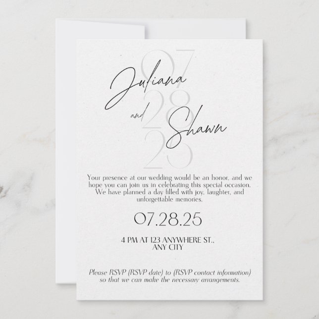 invitación de boda 1 (Anverso)