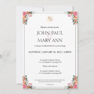 Invitación de boda 1 Corintios 13:4