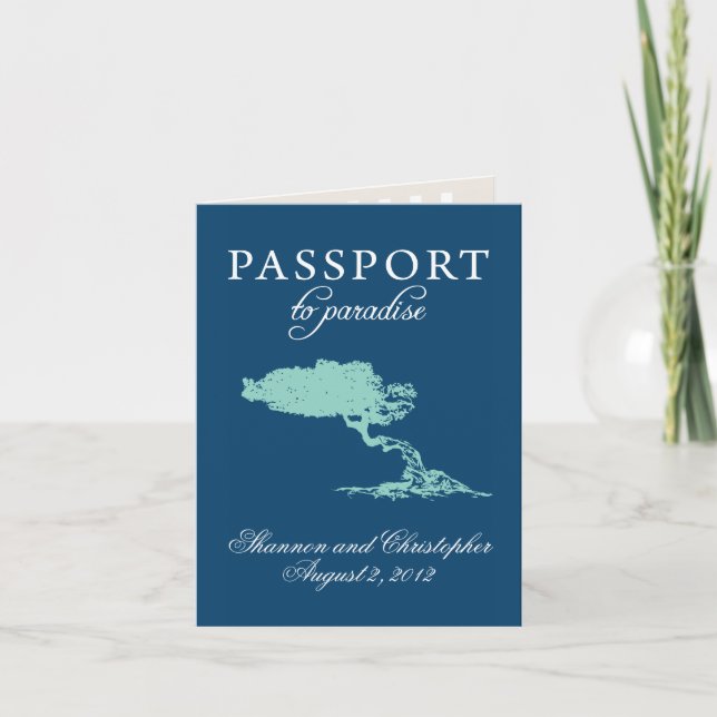 Invitación de boda a Aruba (Anverso)