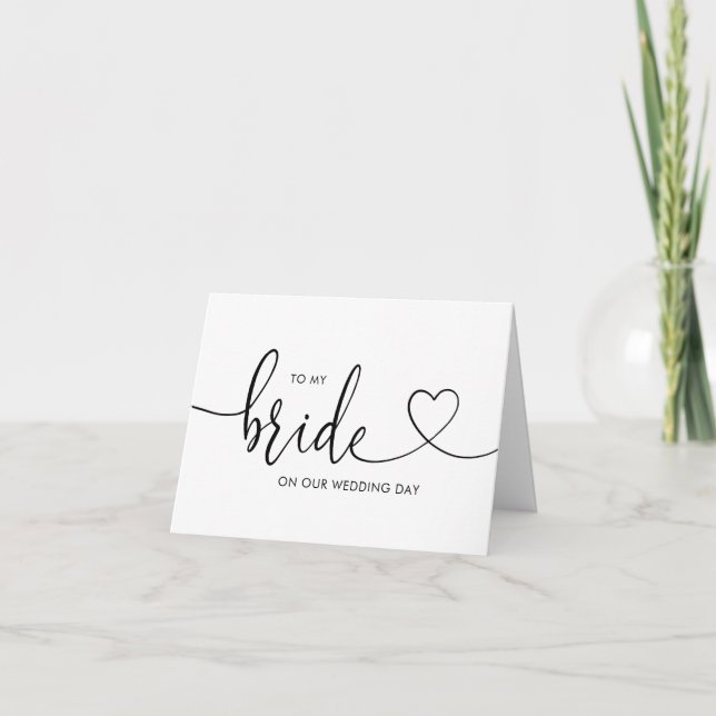 Invitación de boda a mi novia en nuestro día de (Anverso)