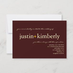 Invitación de boda A+ pequeño puente