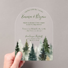 Invitación de Boda | Acrílico | Pinos del Bosque 