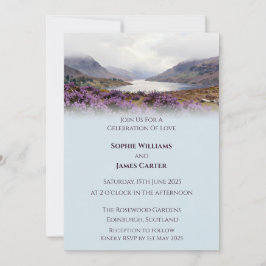 Invitación de Boda Acuarela Paisaje de las Tierras