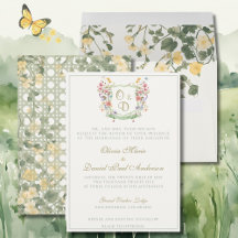 Invitación de Boda al Jardín de Flores Silvestres 