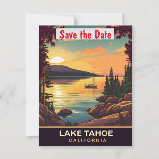 Invitación de boda alpina en el lago Tahoe Califor