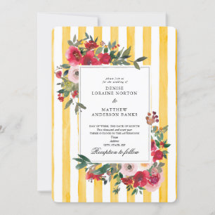 Invitación de boda amarilla del sol samoano