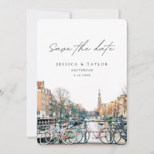 Invitación de boda Amsterdam Save the Date