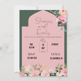 invitación de boda, anuncio de compromiso