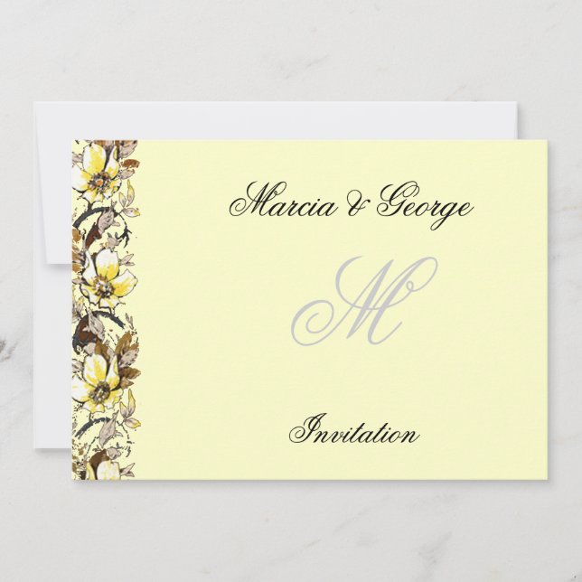 Invitación de Boda, Anuncio e Invitación (Anverso)