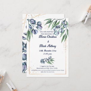 Invitación de Boda Armonía de Flores Silvestres