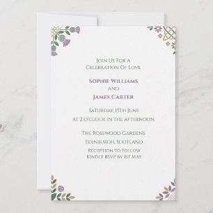 Invitación de boda Art Déco de plata