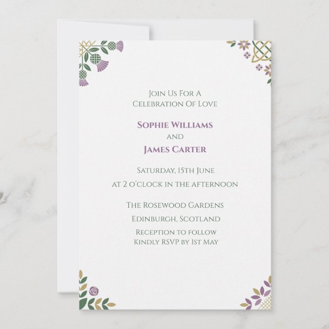 Invitación de boda Art Déco de plata (Anverso)