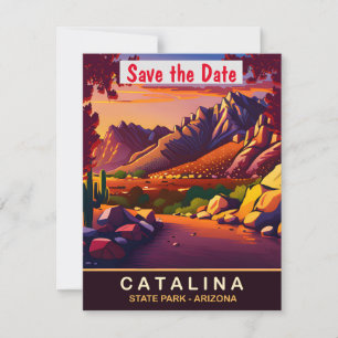 Invitación de boda atardecer en Catalina Arizona