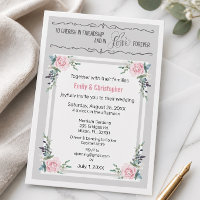 Invitación de boda Atesorar en amistad y amor