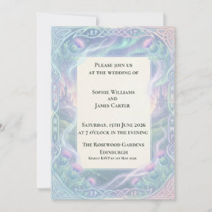 Invitación de boda Aurora Celtic Thistle