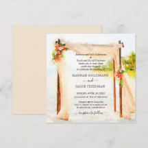 Invitación de Boda Bajo La Chuppá