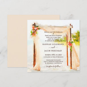Invitación de Boda Bajo La Chuppá