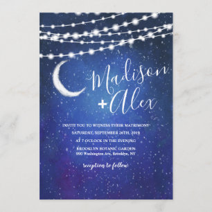 Invitación de boda Bajo las Estrellas