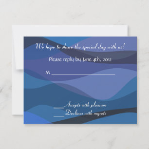 Invitación de boda bajo las estrellas Respuesta de