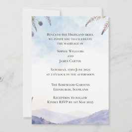 Invitación de boda Bajo los cielos de las Tierras