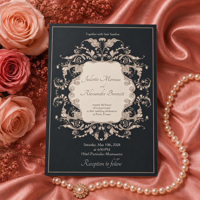 Invitación de boda barroca de lujo (Subido por el creador)