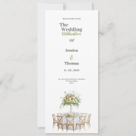 invitación de boda blanca de lujo dorada