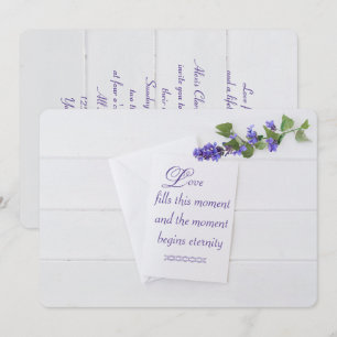 invitación de boda blanca en madera