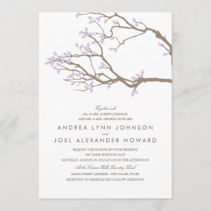 Invitación de boda Blissful Branches