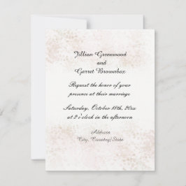 Invitación de boda Blush Flush