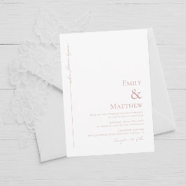 Invitación de boda Blush Where Forever Begins