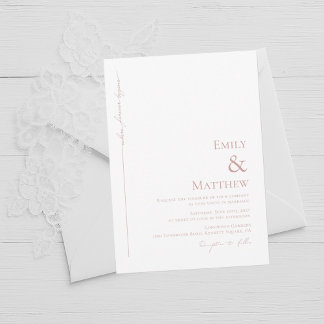 Invitación de boda Blush Where Forever Begins